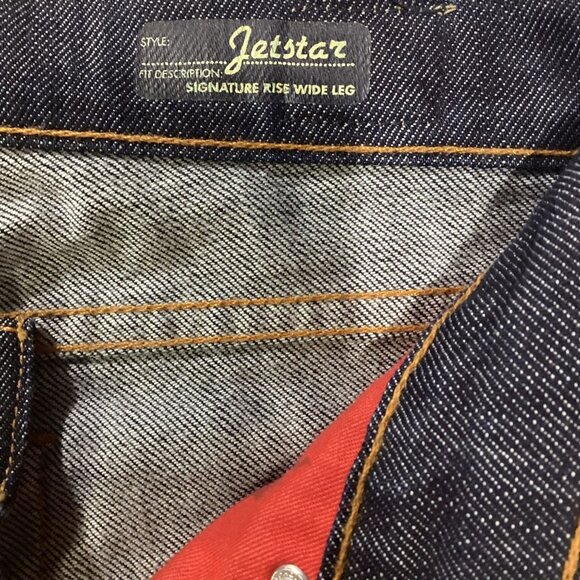 Red Engine Vintage Original Denim Women's Jetstar Flared Leg High Rise Size 26 - Picture 4 of 4